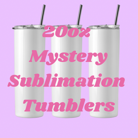 20oz  mystery sublimation tumbler